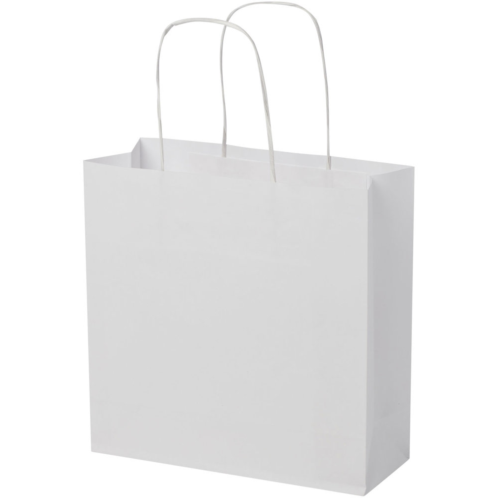 Papieren tas 120 g/m2 gemaakt van kraftpapier met gedraaide handgrepen - 24 x 9 x 24 cm