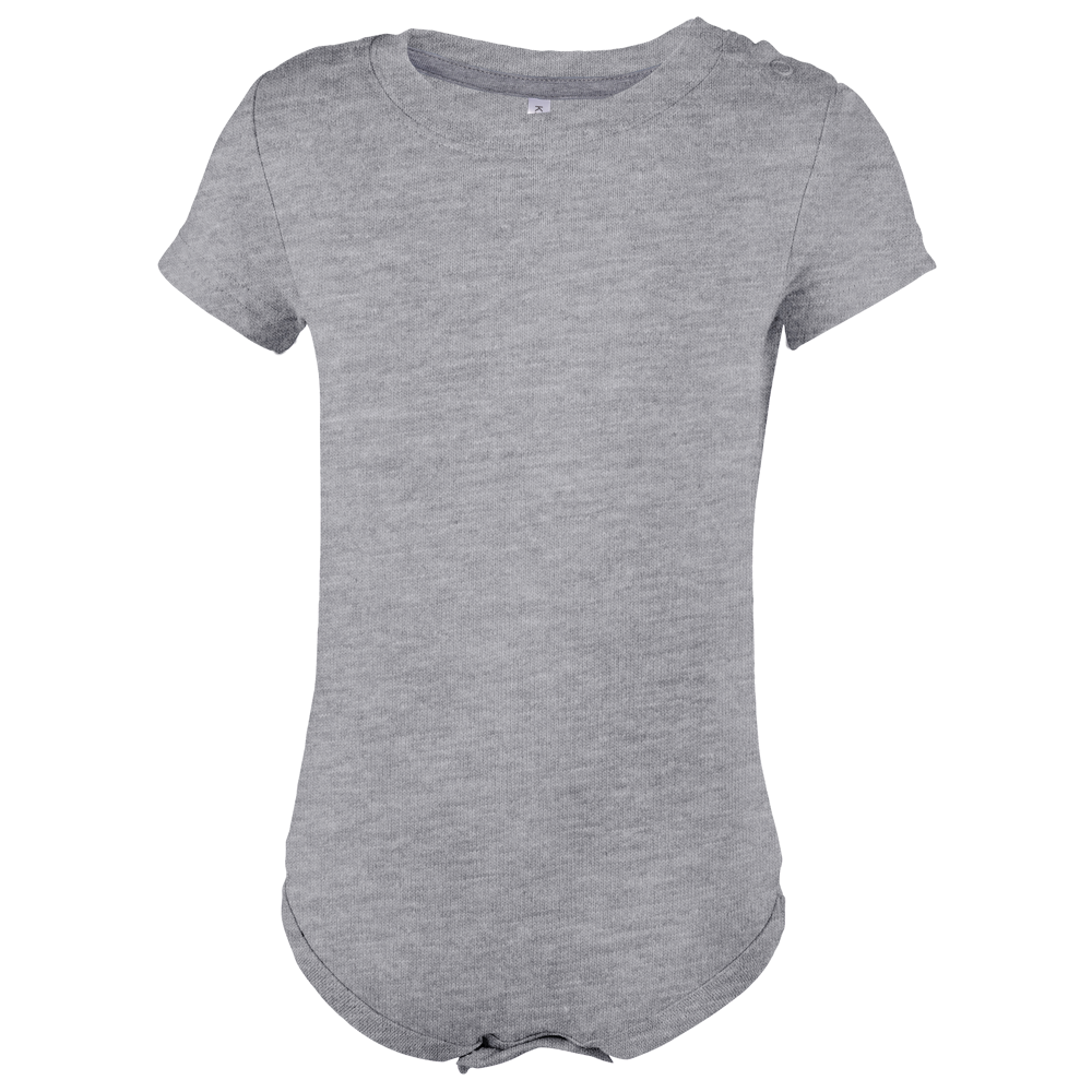 K831 - Babyromper korte mouwen - Oxford Grey