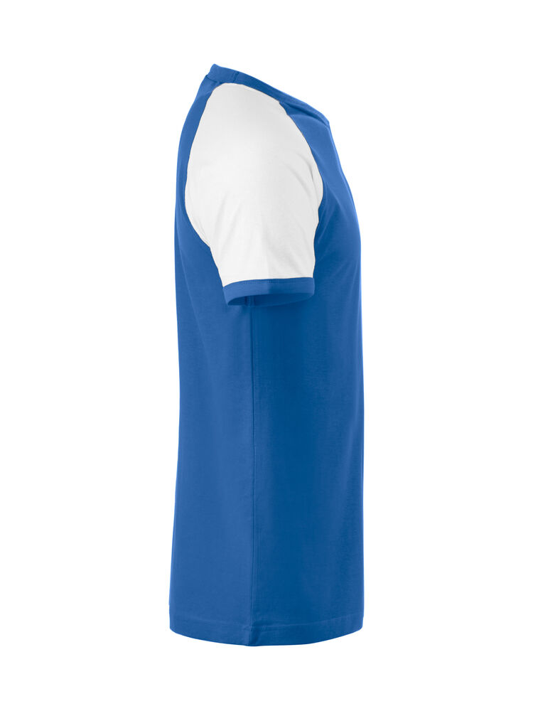 Clique - Raglan-T Kobalt/Wit S