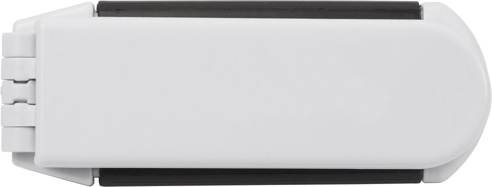 ABS haarborstel met spiegeltje Meghan - Wit