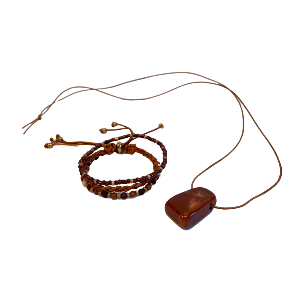 Tinkle Alarm - Sieradendenset handgemaakt - Rood