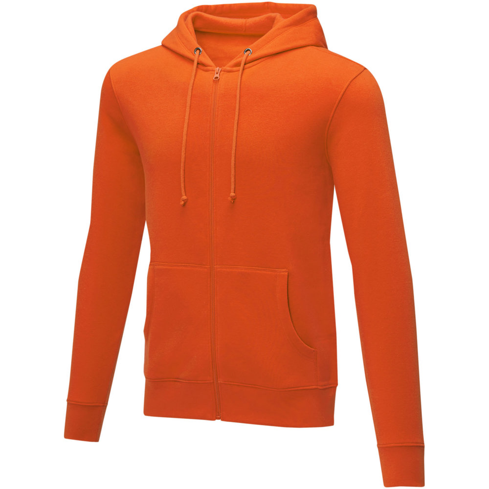 Charon heren hoodie met ritssluiting - Oranje
