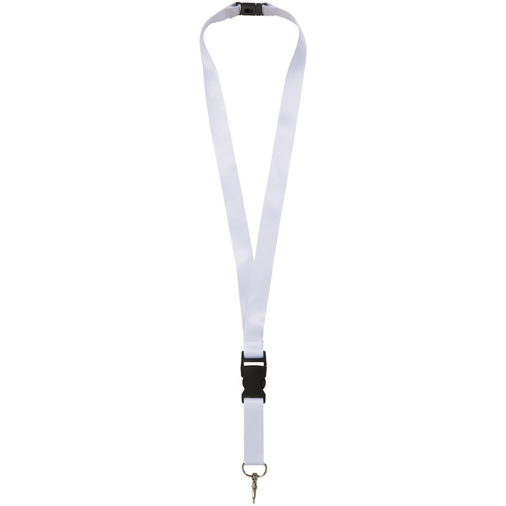Balta gerecycled PET lanyard met safety breakaway sluiting en gesp