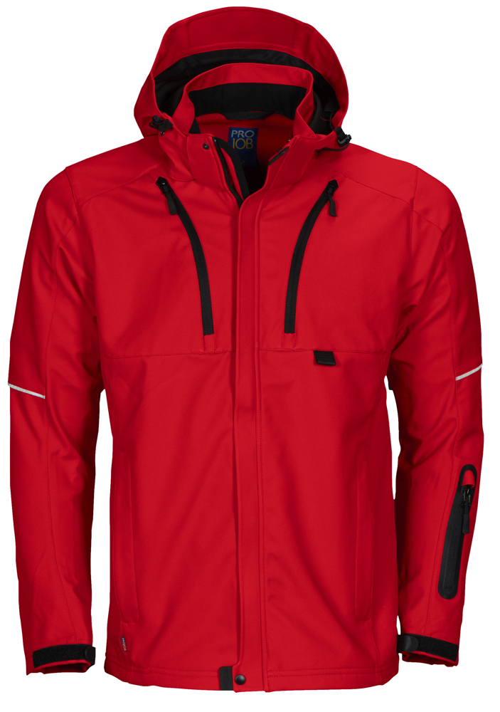 3406 SOFTSHELL JAS - rood