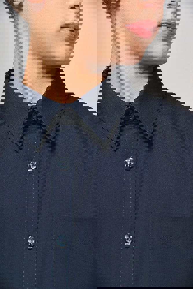 K521 - Kinder poplin overhemd lange mouwen