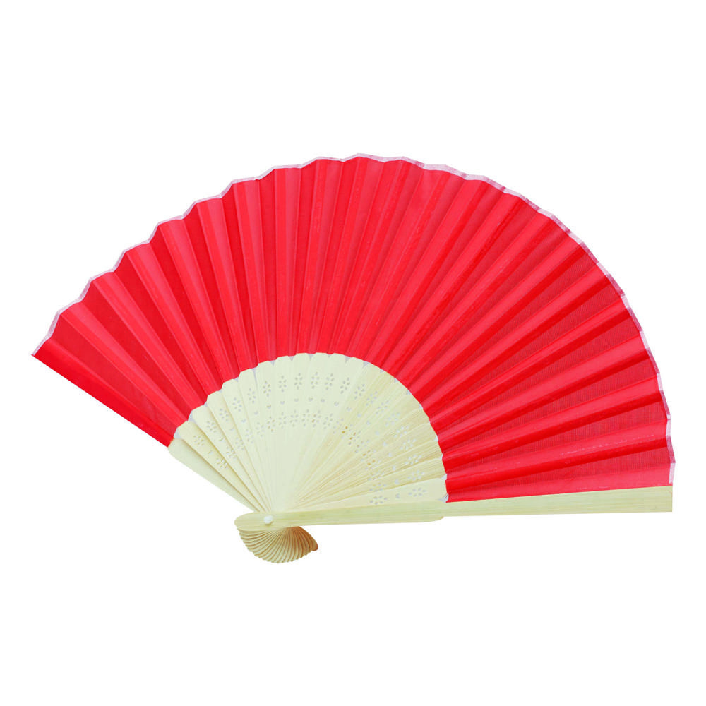 BAMBOO COOL - Opvouwbare waaier - rood