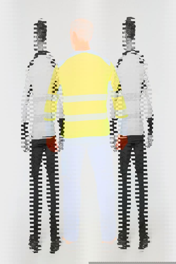 WK361 - Gerecycled veiligheids-T-shirt lange mouwen