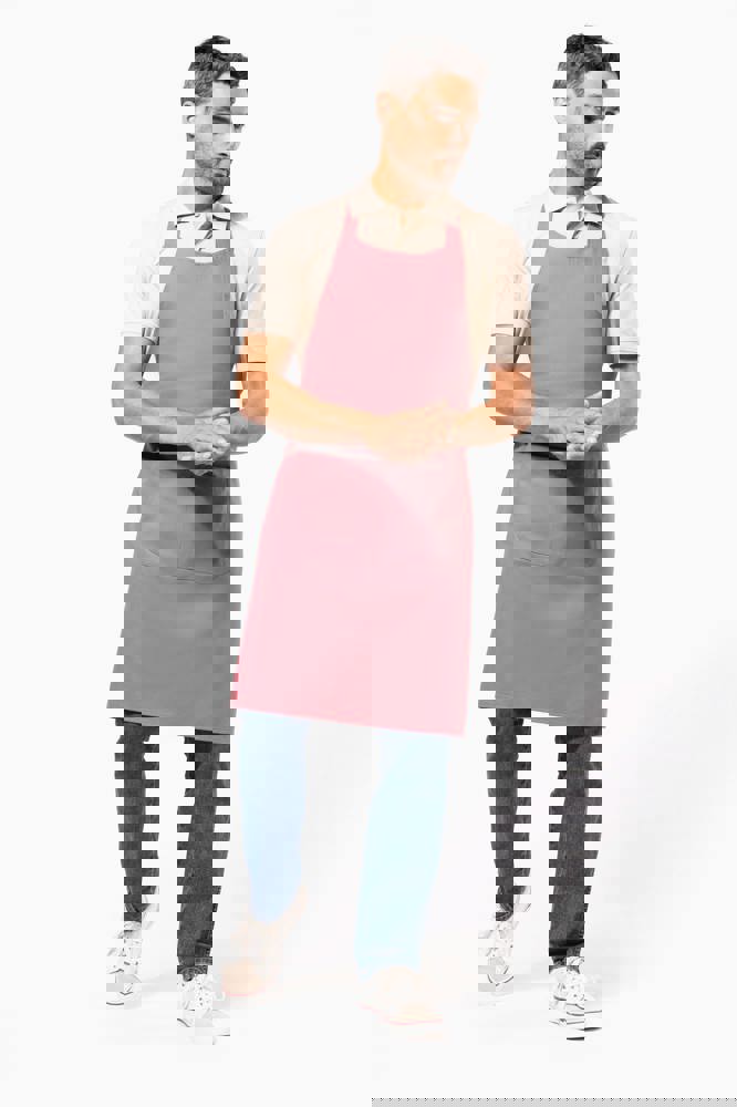 K885CC - Katoenen schort met zak