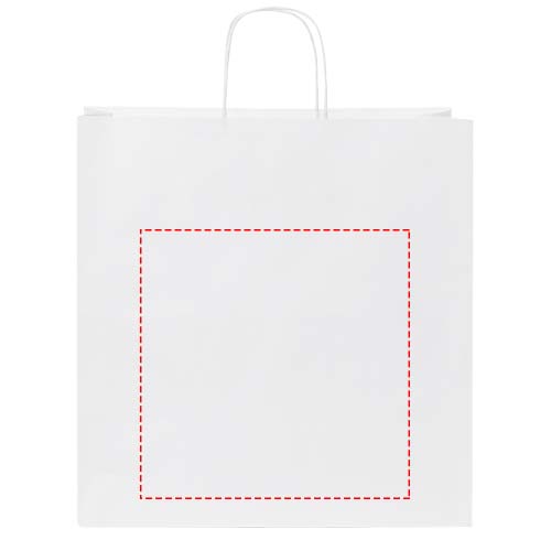 Papieren tas 80-90 g/m2 gemaakt van kraftpapier met gedraaide handgrepen - 34 x 20 x 35 cm