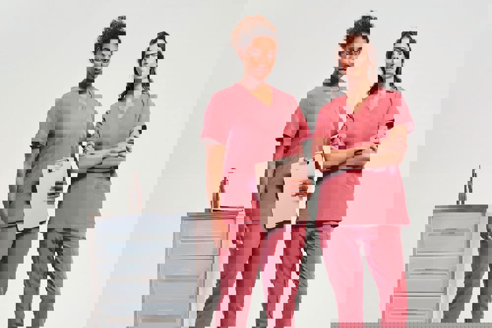 NN310 - Stretch tuniek met korte mouwen voor dames