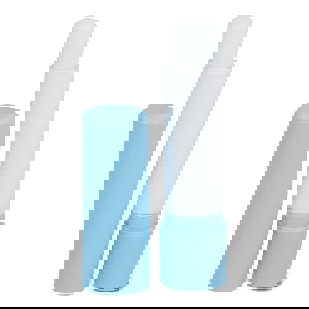 Klassieke lippenbalsemstick gerecycled materiaal - lichtblauw