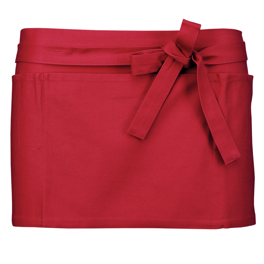 K886 - Katoenen kort schort - Red