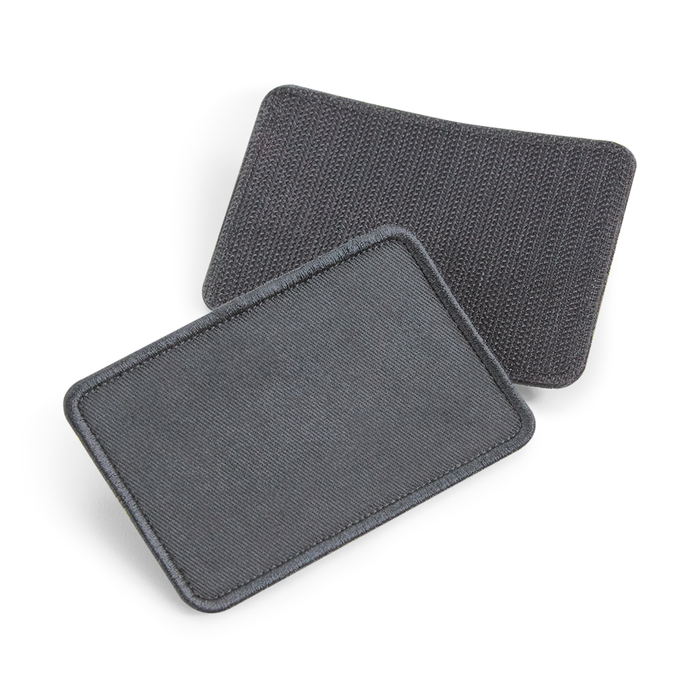 B600 - Afneembare katoenen patch - Graphite Grey