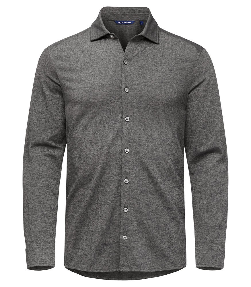 Cutter & Buck - Advantage Shirt Heren - Antraciet Mélange