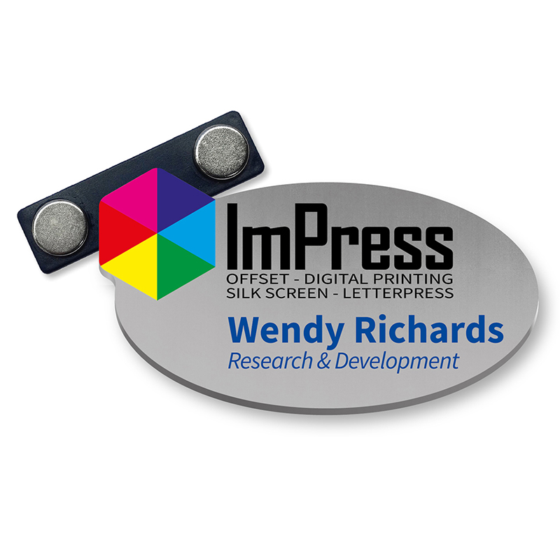 Custommade Naambadge Brushed Aluminium