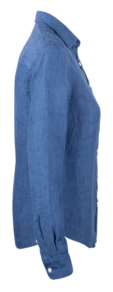 Cutter & Buck - Summerland Linen Shirt Dames Dream blauw XL