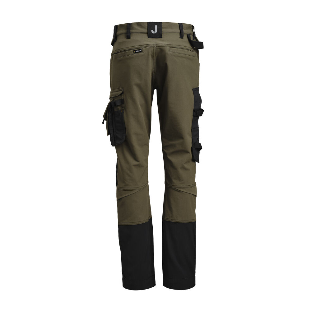 Jobman - 2391 Craftsman Trousers Stretch olijfgroen/zwart 100