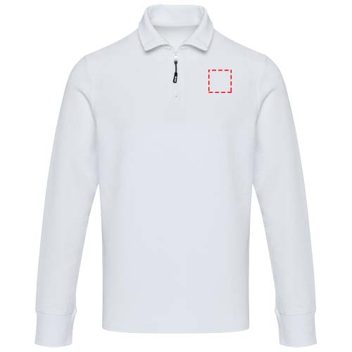 Apollo uniseks half-zip poloshirt met lange mouwen