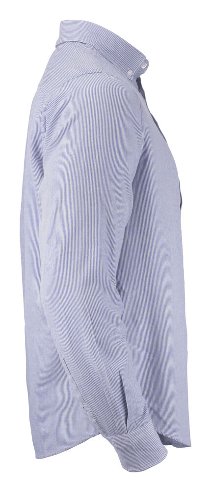 Cutter & Buck - Belfair Oxford Shirt Heren French blauw/ Wit gestreept 3XL