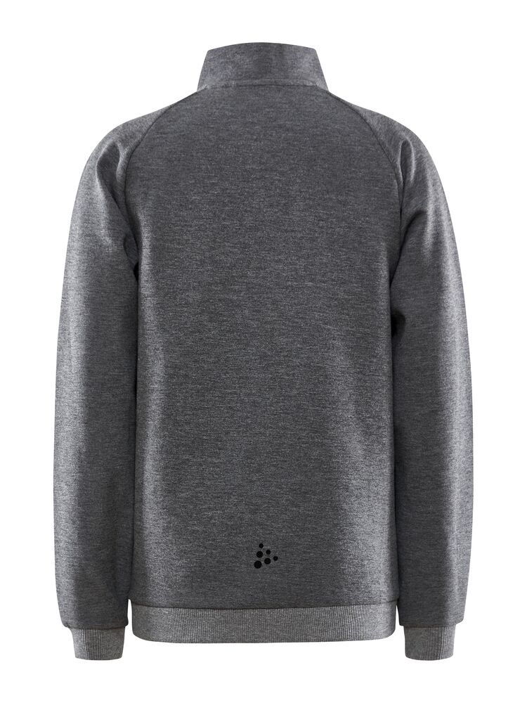 Craft - CORE Soul Full Zip Jacket Jr Dk Grey Melange 122/128