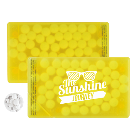 Creditcard mintdispenser - geel