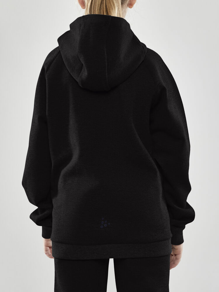 Craft - CORE Soul Full Zip Hood Jr Black 146/152