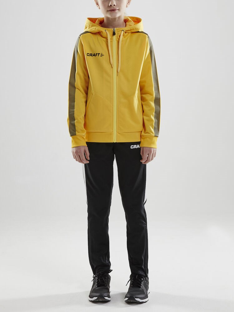 Craft - Pro Control Hood Jacket Jr Sweden Yellow/Black 122/128