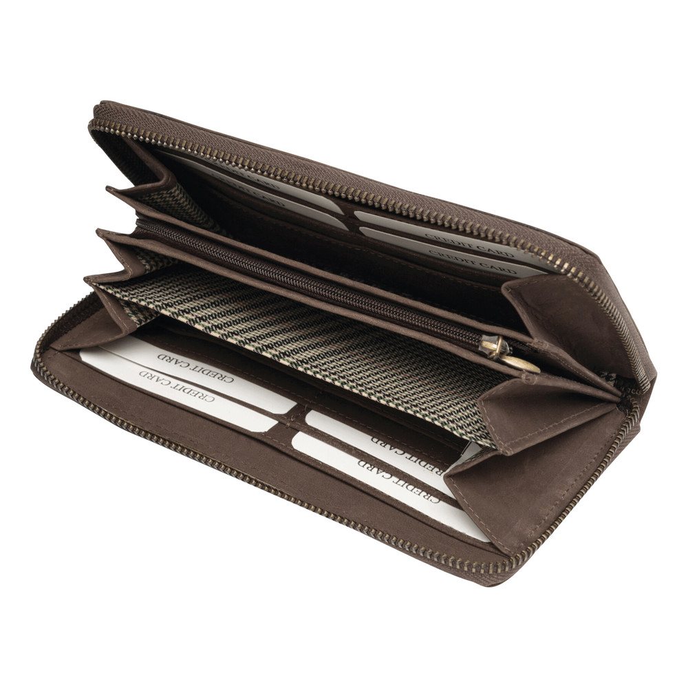 LADY - Echt lederen damesportemonnee