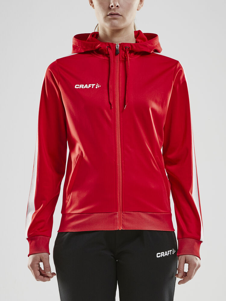 Craft - Pro Control Hood Jacket W Bright Red/White XS