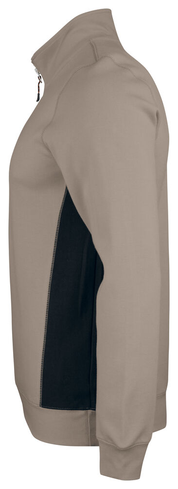Jobman - 5401 Halfzip Sweatshirt Khaki/Zwart M