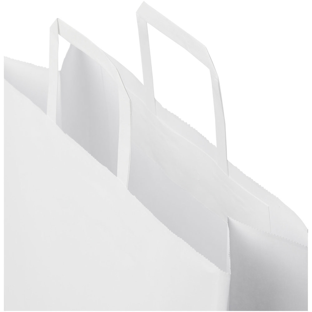 Papieren tas 80-90 g/m2 gemaakt van kraftpapier met platte handgrepen - 32 x 12 x 40 cm