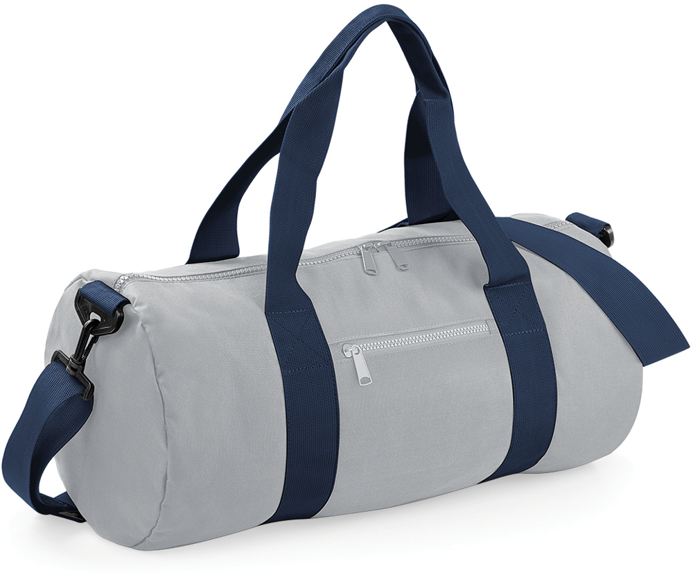 BG140 - Original Barrel Bag - Light Grey / French Navy