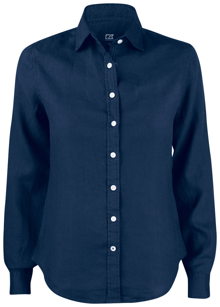 Cutter & Buck - Summerland Linen Shirt Dames - dark navy