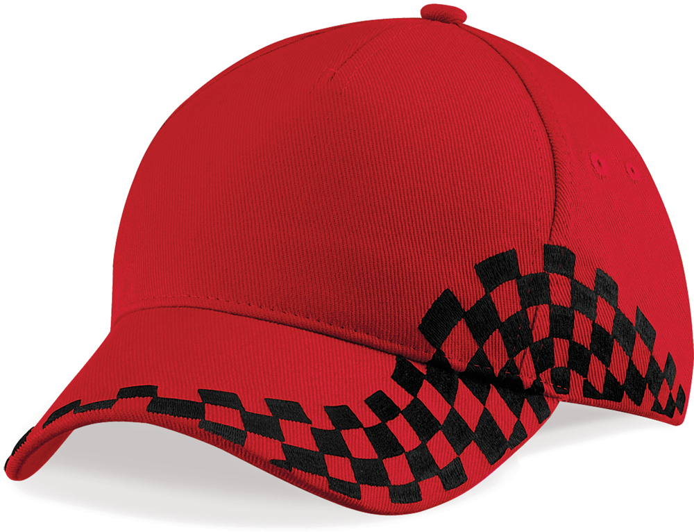 B159 - Grand Prix Cap - Classic Red / Black