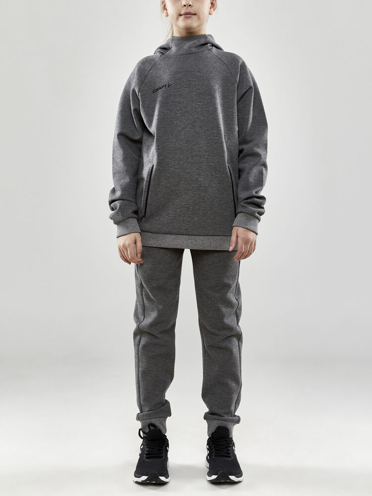 Craft - CORE Soul Hood Sweatshirt Jr Dk Grey Melange 158/164