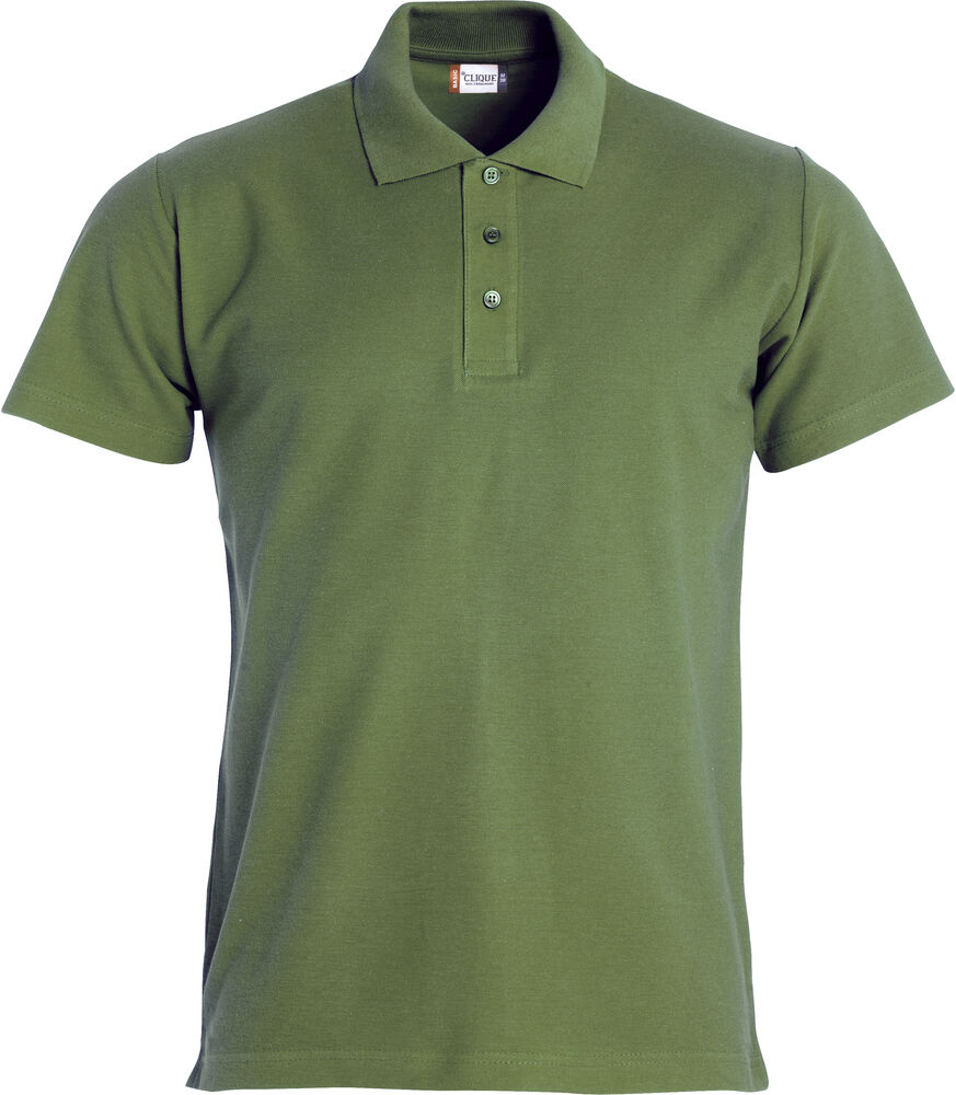 Clique - Basic Polo - Leger-groen