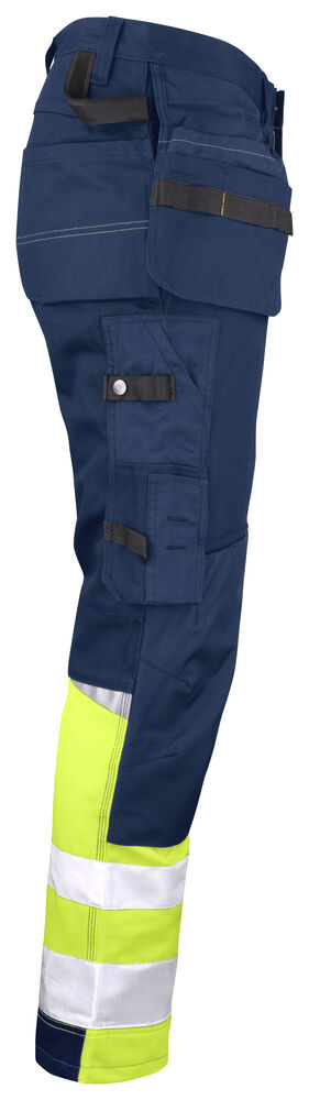 Jobman - 2297 Hi-Vis Trousers Cotton HP Navy/Geel C54