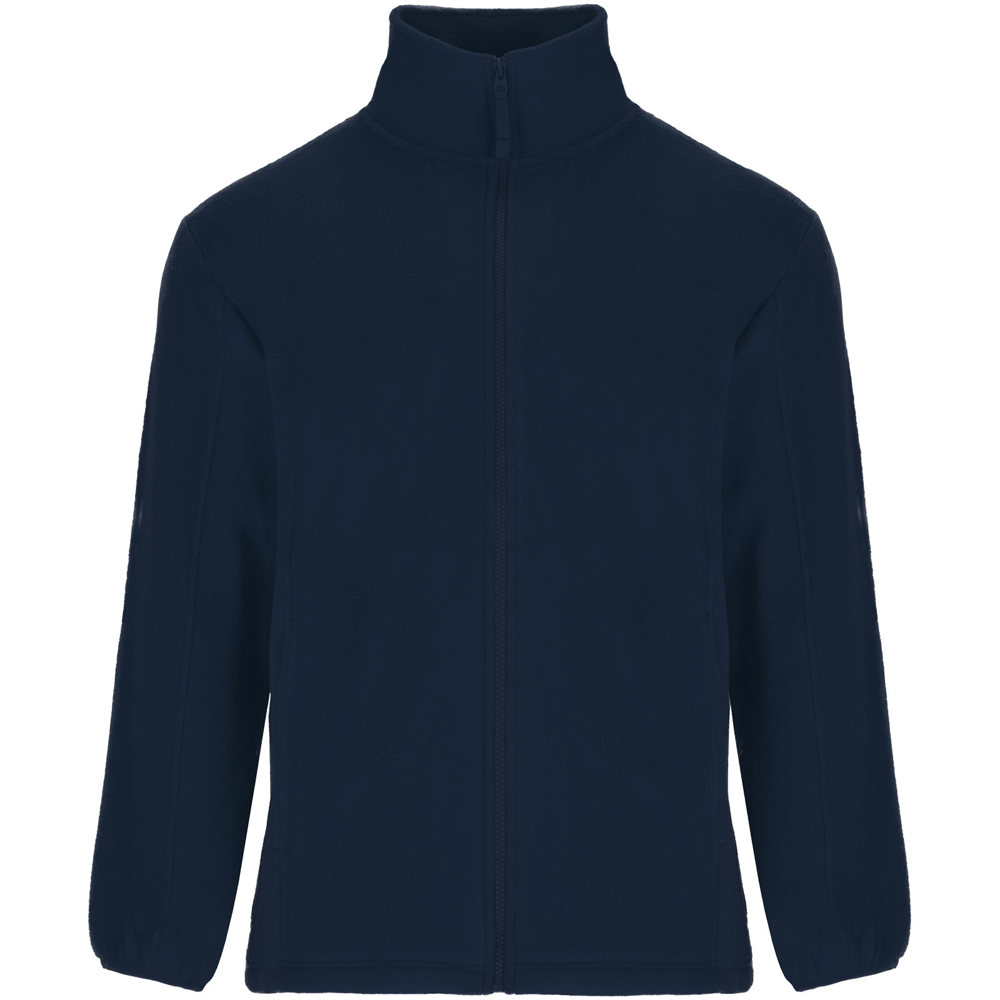 Artic fleece herenjack met volledige rits - marineblauw