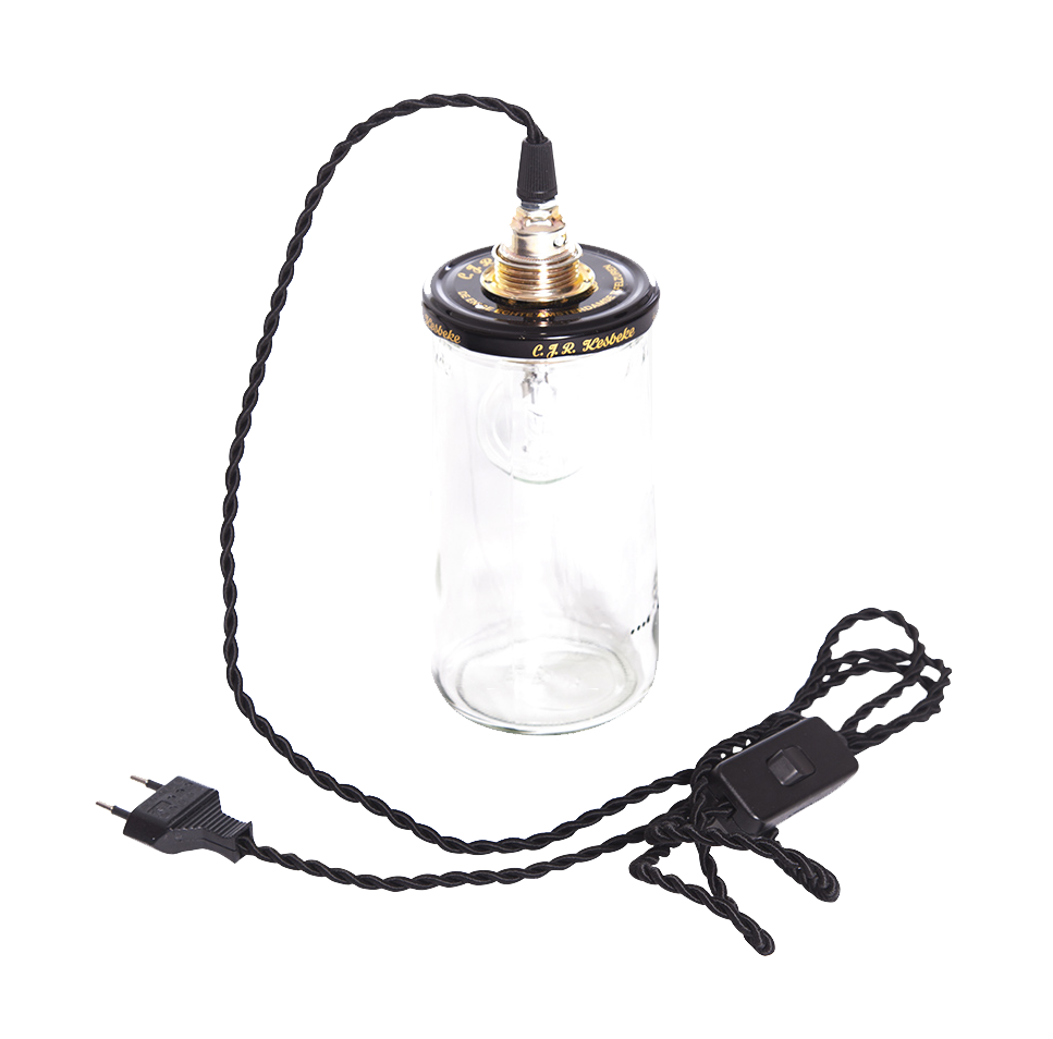 RESCUED - The Pickle Light black rope cord - Kesbeke pot
