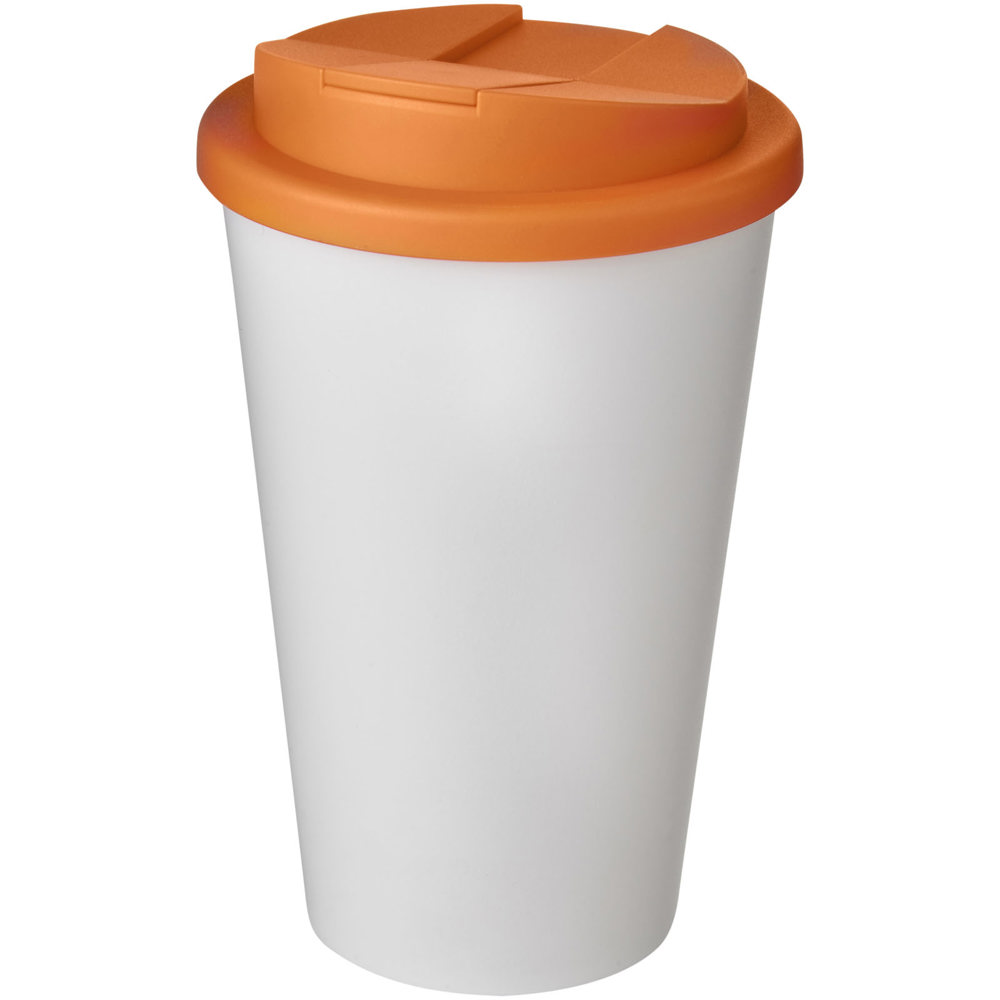 Americano® 350 ml geïsoleerde beker - Wit, Oranje