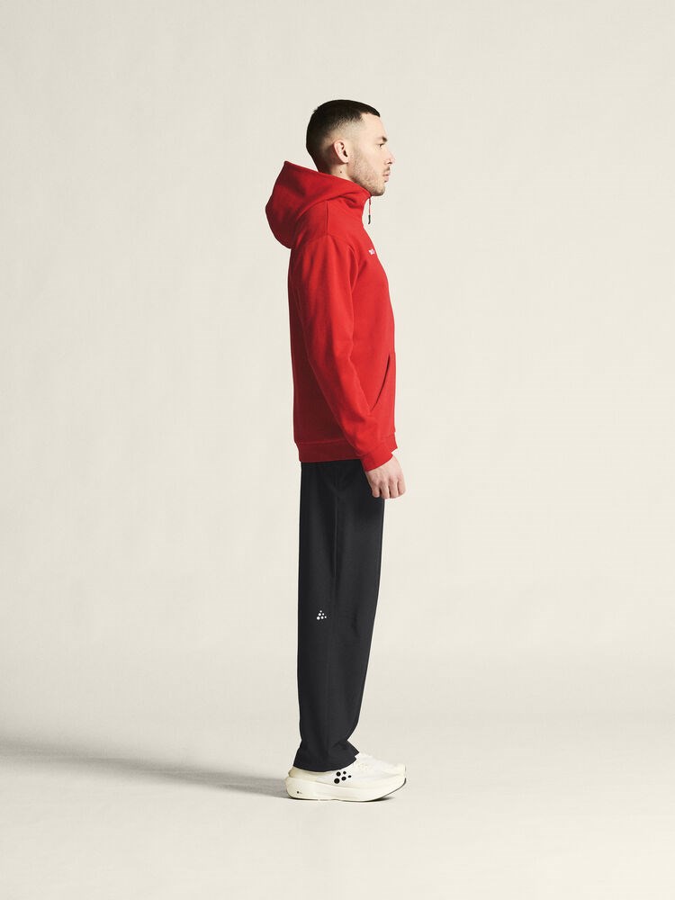 Craft - Community 2.0 Logo FZ Hoodie M Bright red XXL