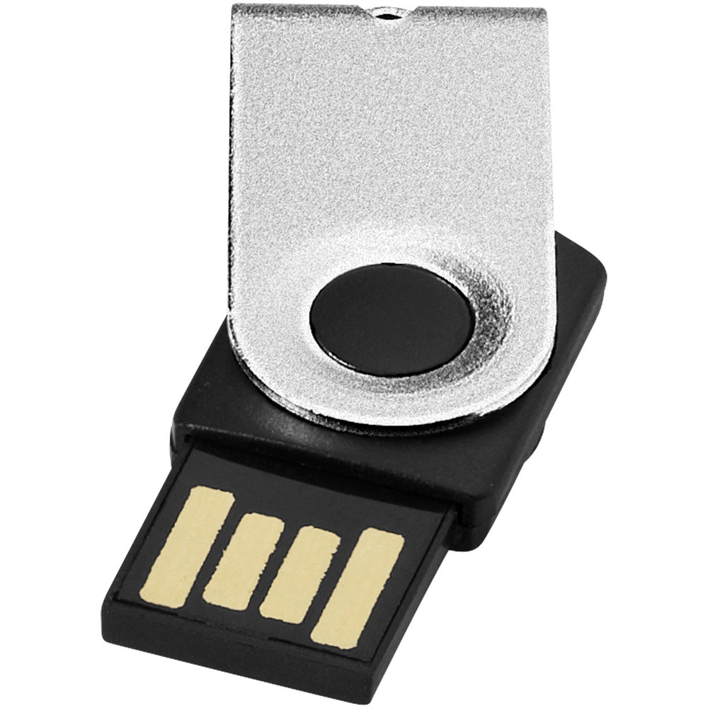 Mini USB stick - Zilver, Zwart