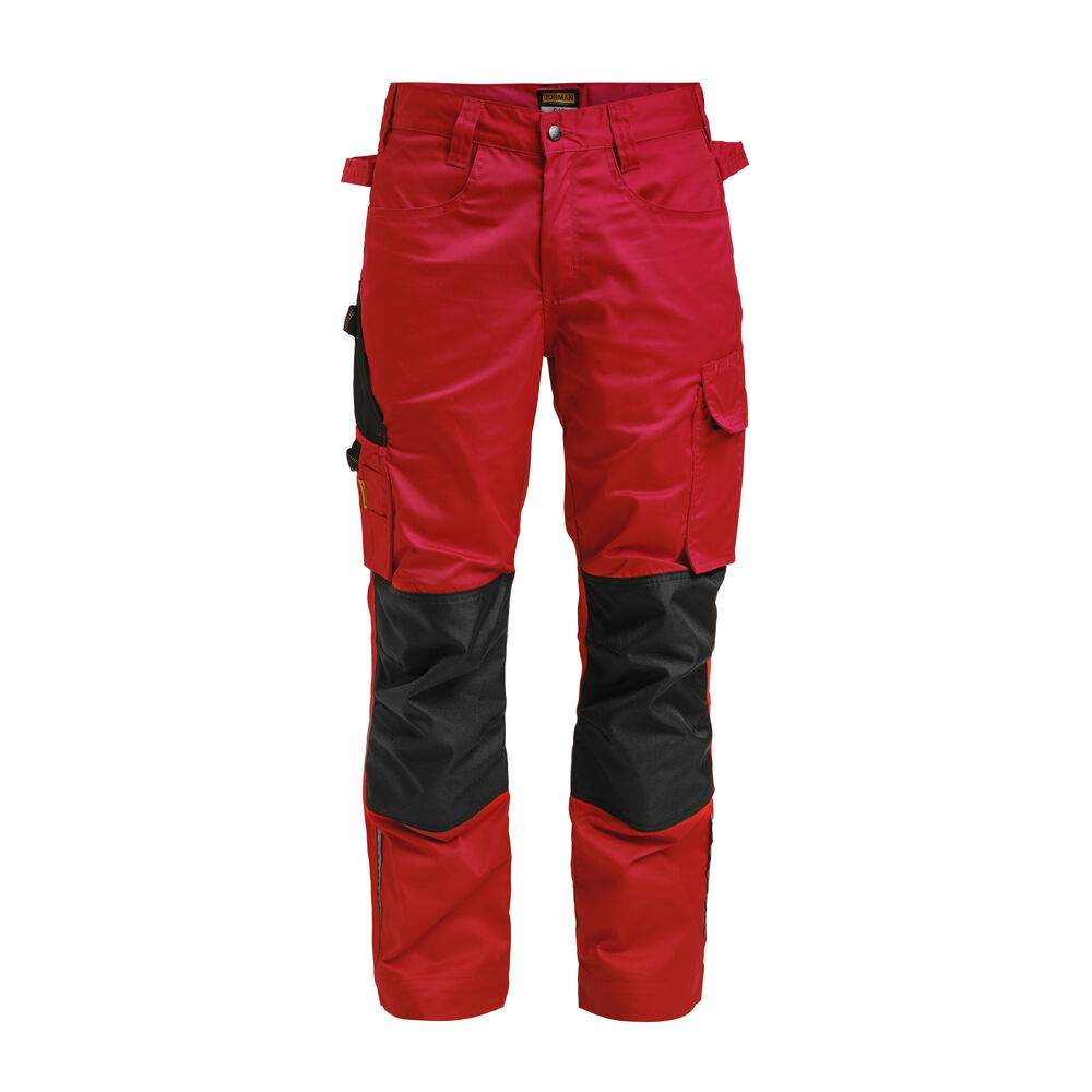 Jobman - 2321 Service Trousers - rood/zwart