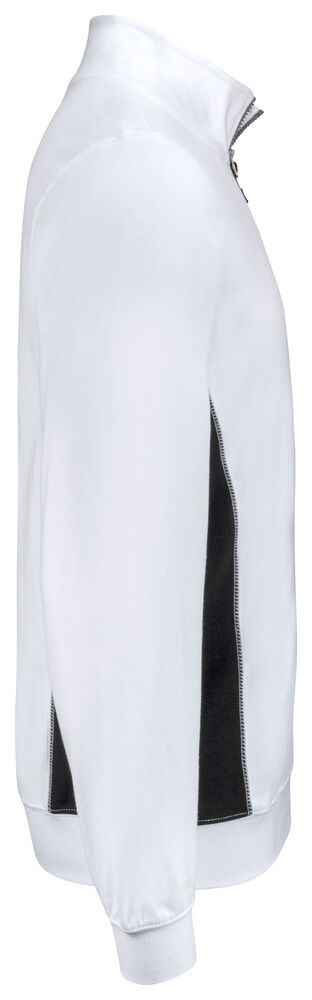Jobman - 5401 Halfzip Sweatshirt Wit/Zwart XL