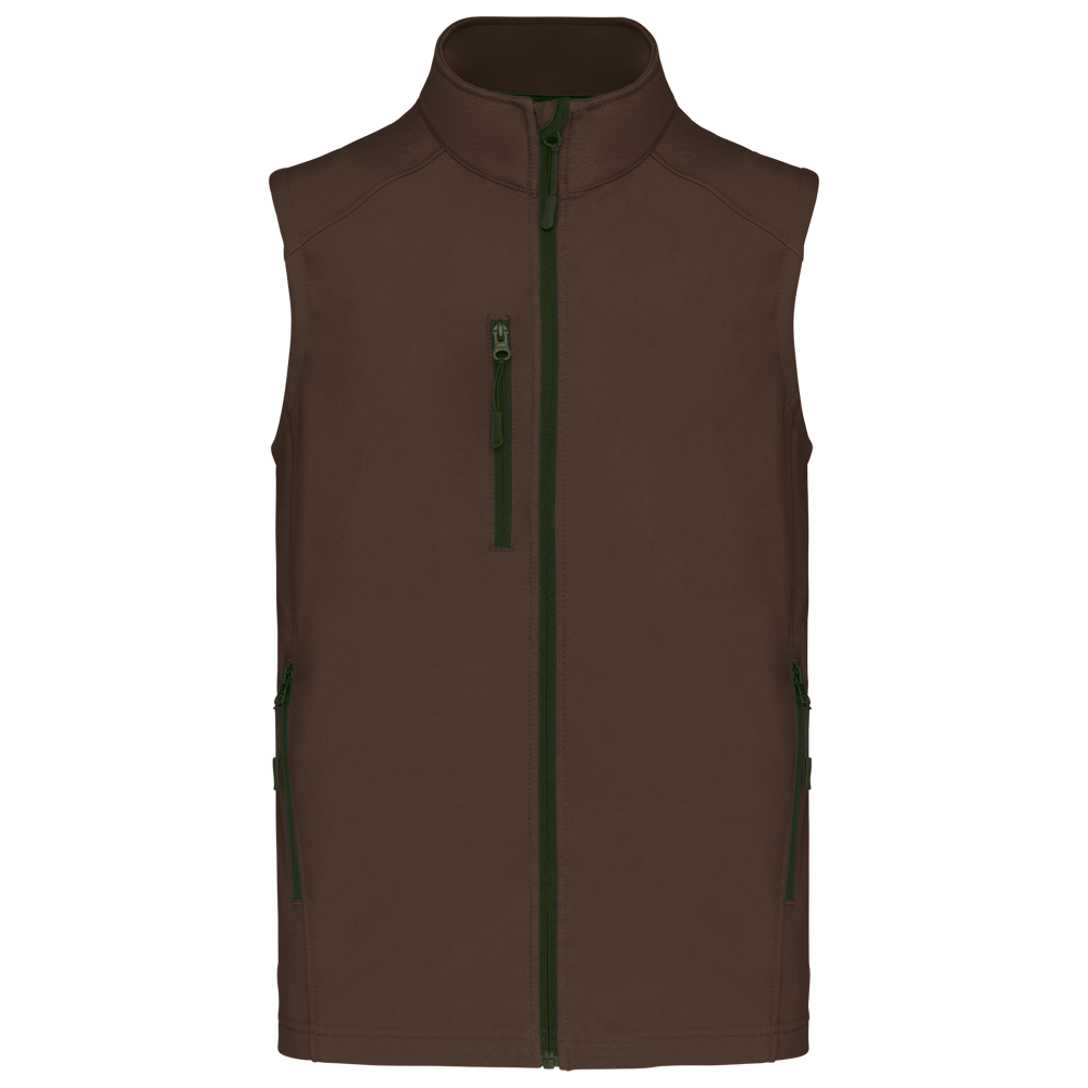 K403 - Softshell bodywarmer - Chocolate