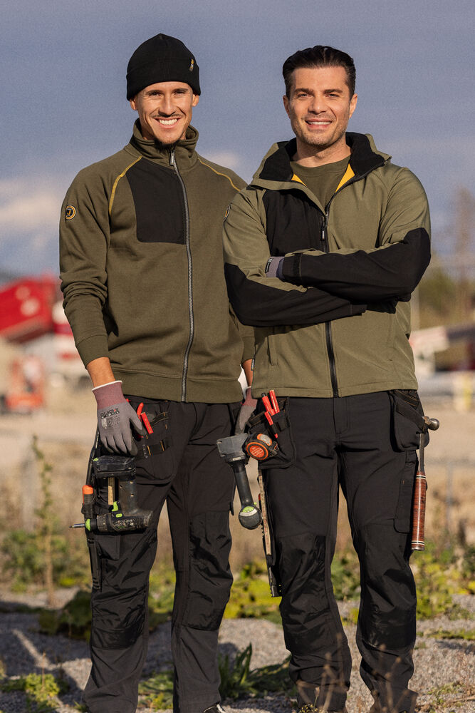 Jobman - 2391 Craftsman Trousers Stretch olijfgroen/zwart 100