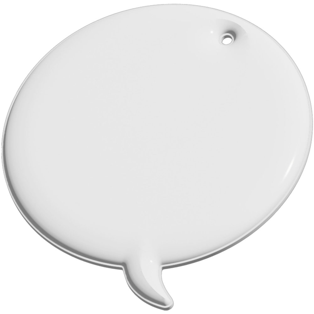 RFX™ H-09 reflecterende pvc hanger met bijschrift