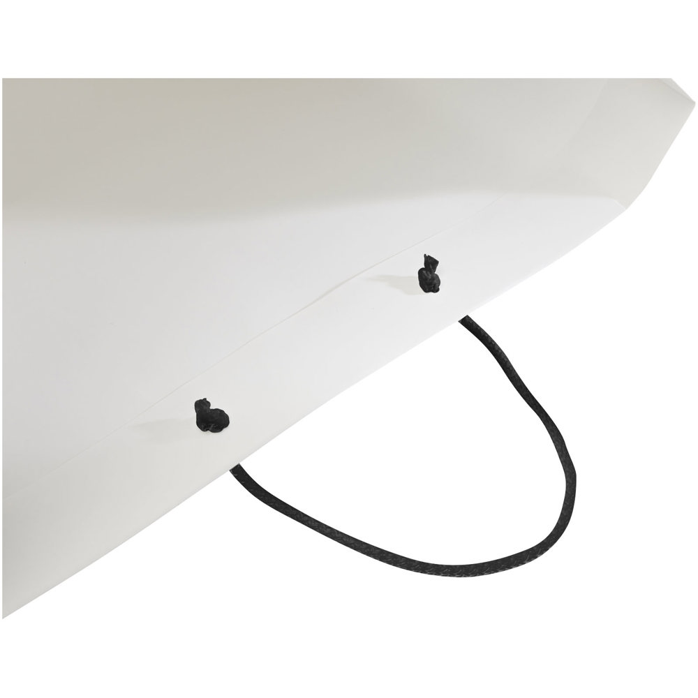Handgemaakte 170 g/m2 integra papieren tas met PP woven handgrepen - 45 x 10 x 35 cm
