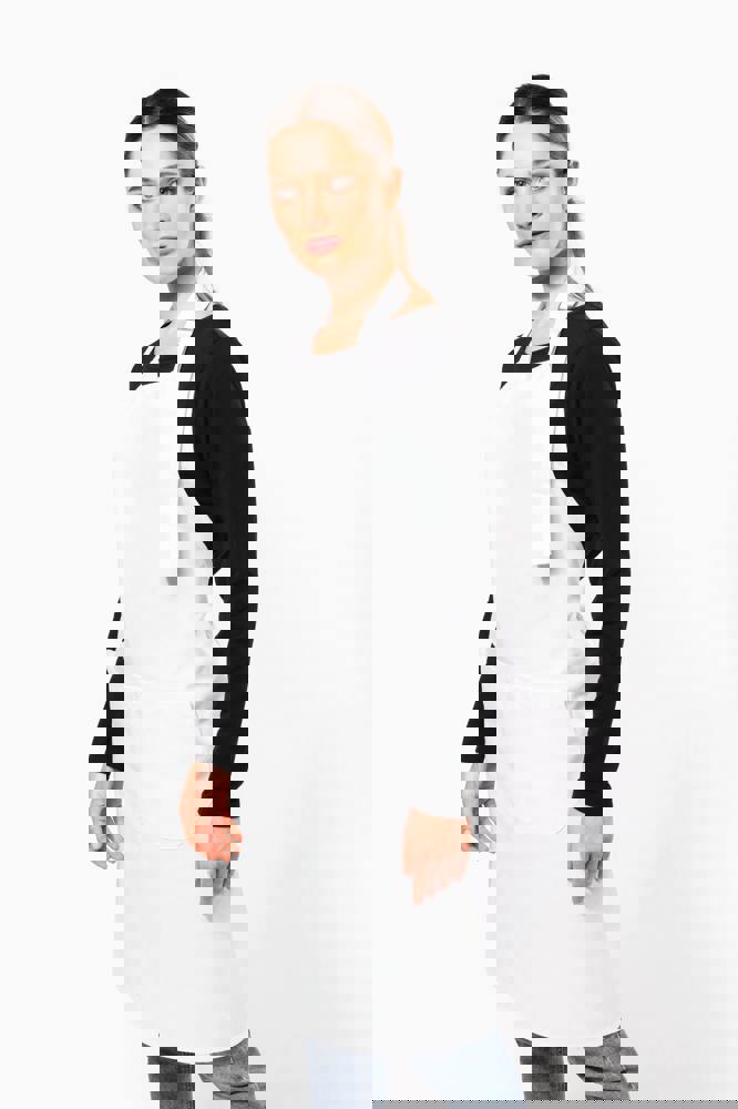 K8010 - Schort van polykatoen wasbaar op hoge temperatuur