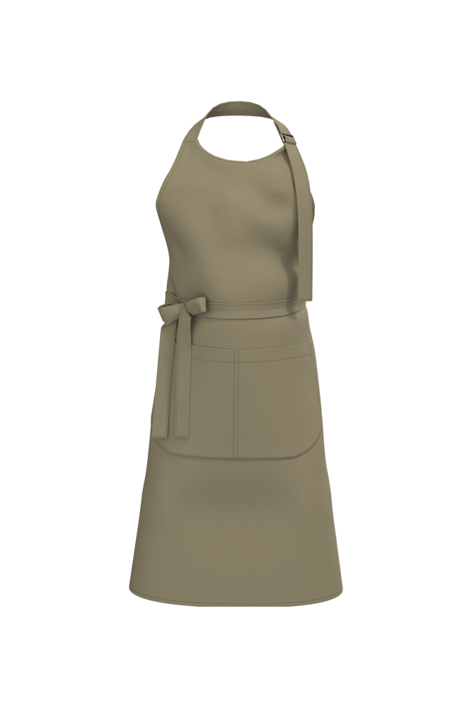 K8007 - Schort met zak van biologisch katoen - Light Olive Green